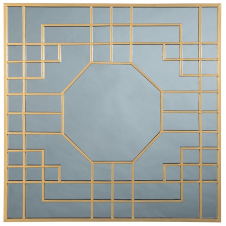Cristobal Gold Finish Accent Mirror