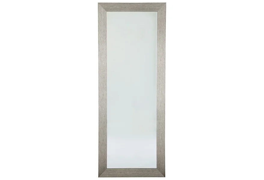 Accent Mirrors Duka Silver Finish Accent Mirror at Furniture and More
