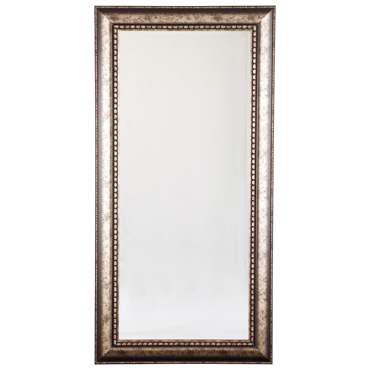 Ashley Furniture Signature Design Accent Mirrors Dulal Antique Silver Finish Accent Mirror