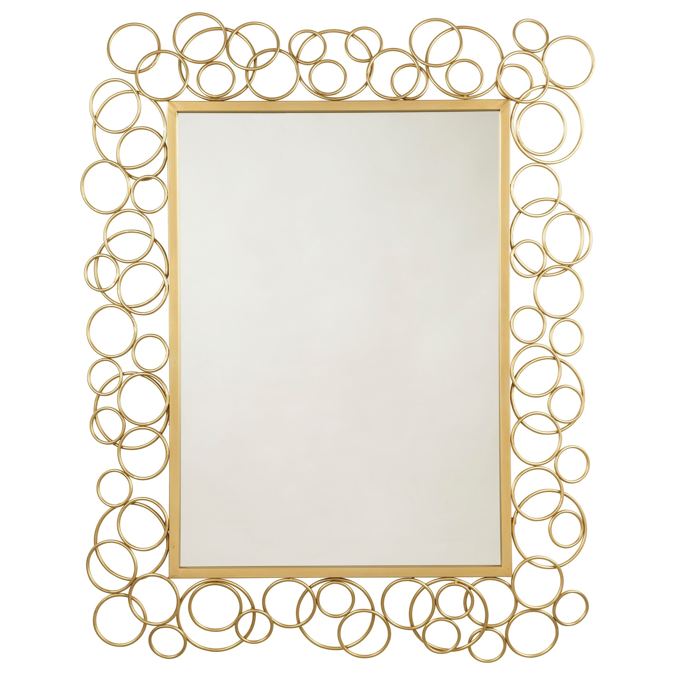 Dhaval Gold Finish Accent Mirror