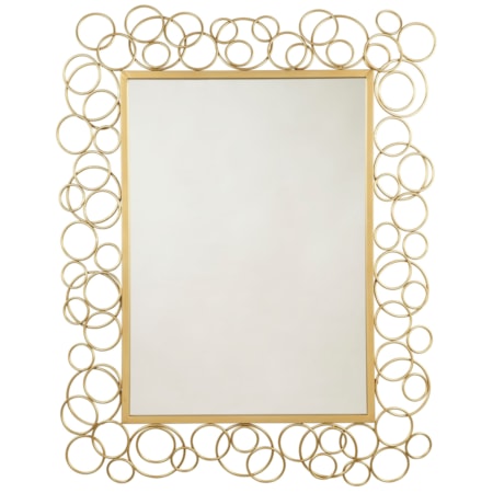 Dhaval Gold Finish Accent Mirror