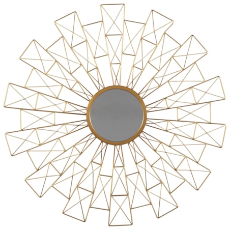 Emberlei Gold Finish Accent Mirror