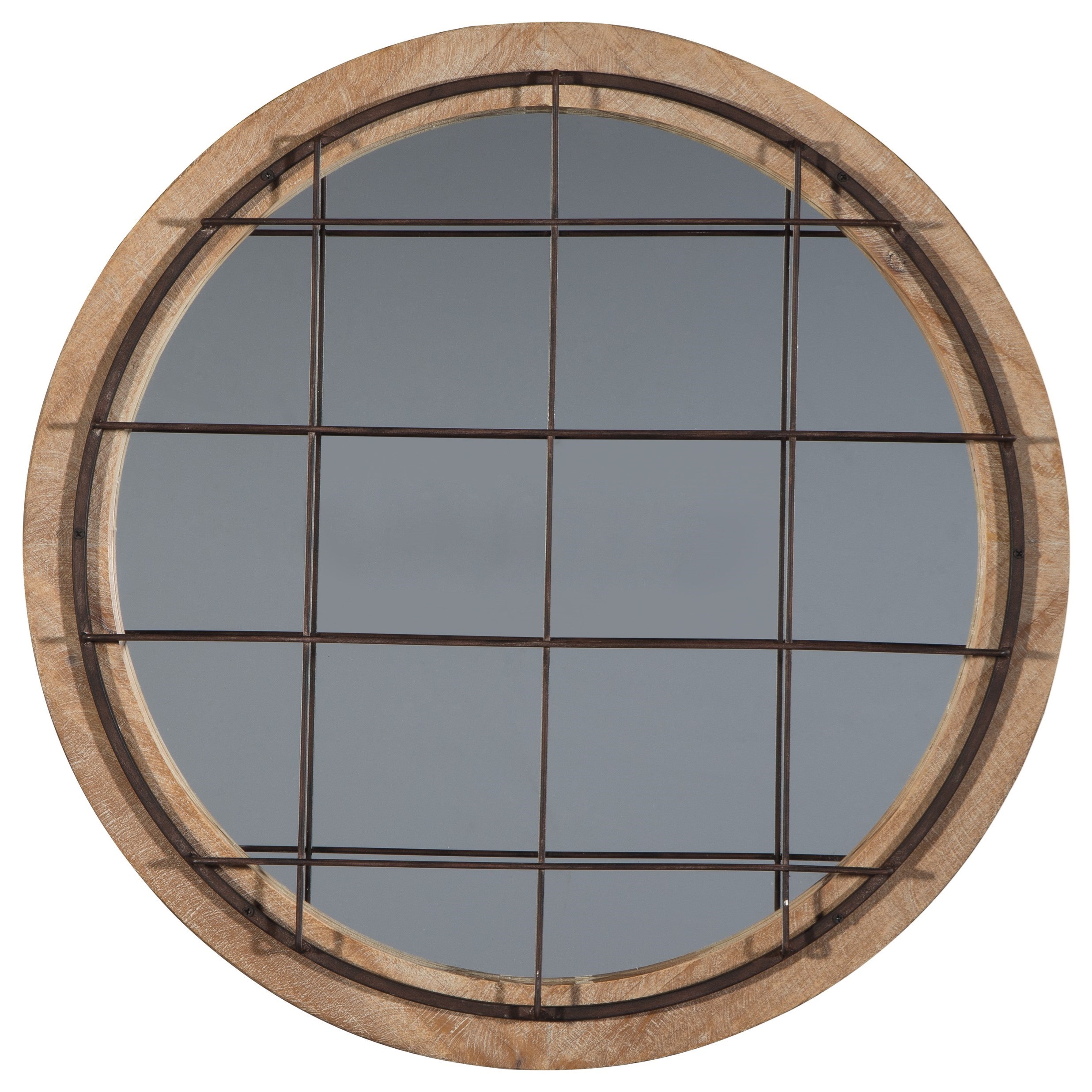 Eland Black/Natural Accent Mirror