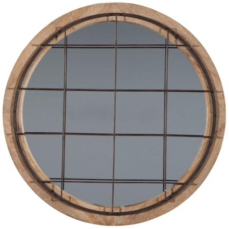 Eland Black/Natural Accent Mirror