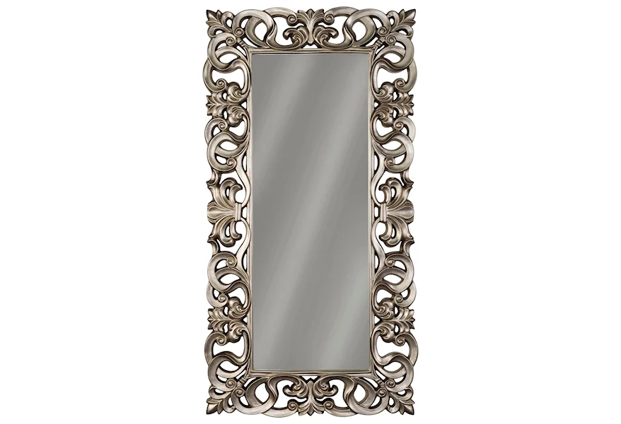 Accent Mirrors Lucia Antique Silver Finish Accent Mirror by Signature Design by Ashley at Home Furnishings Direct