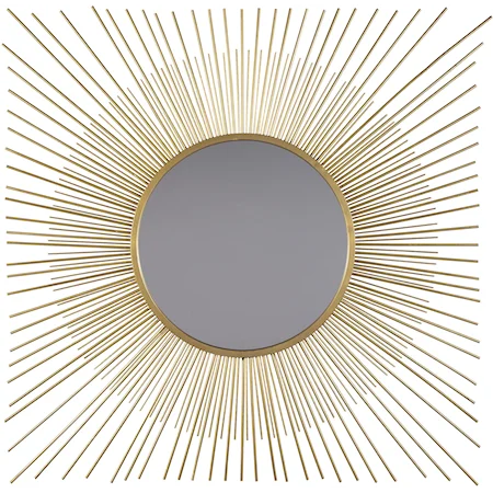 Elspeth Gold Finish Accent Mirror