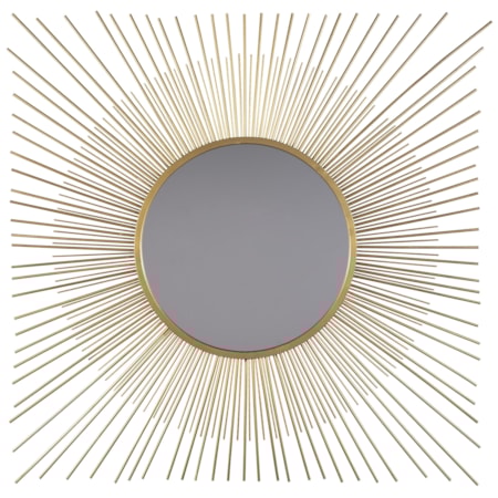 Elspeth Gold Finish Accent Mirror