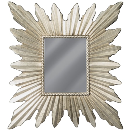 Antonia Antique Silver Finish Accent Mirror