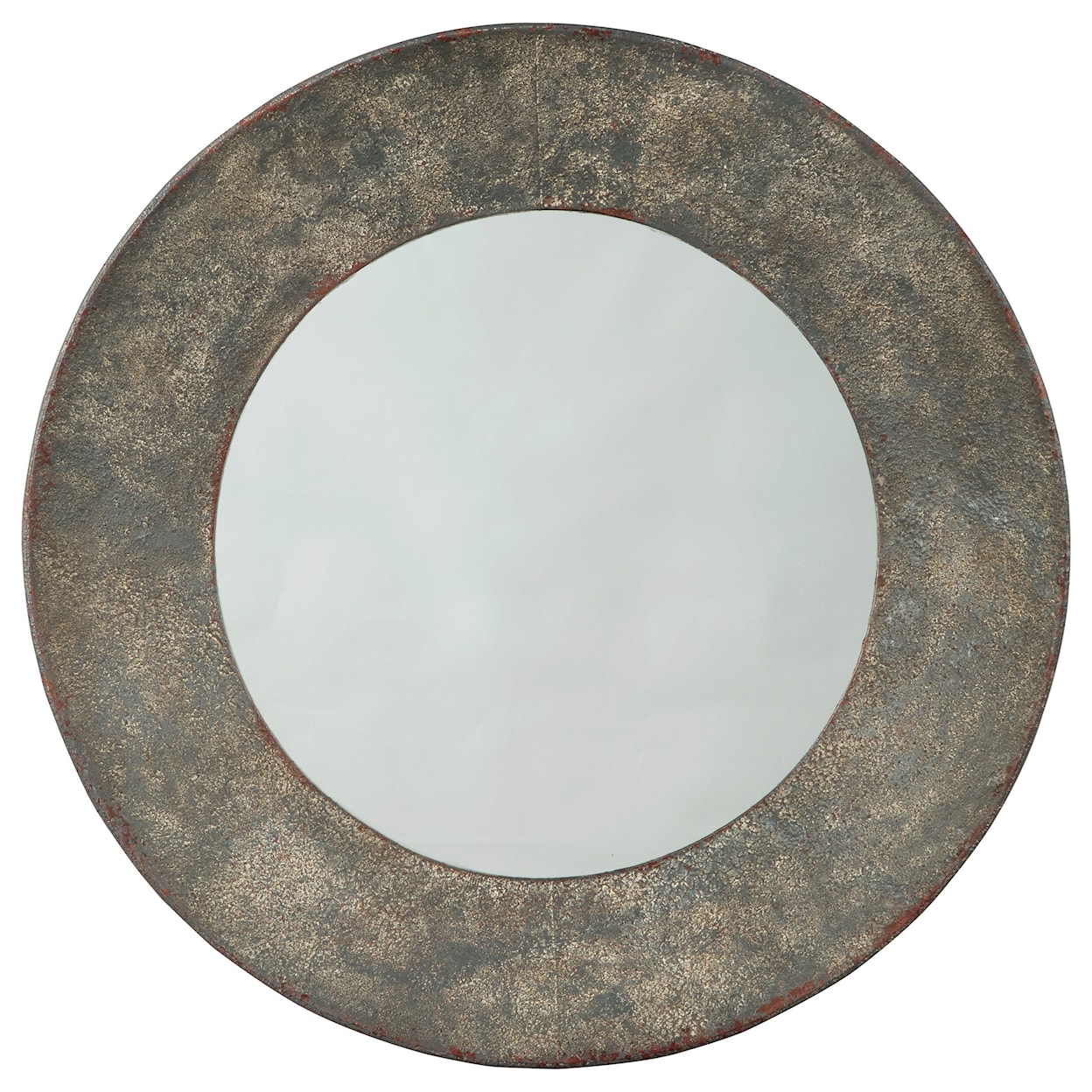 Signature Design by Ashley Accent Mirrors Carine Distressed Gray Accent Mirror