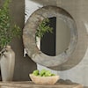 Ashley Accent Mirrors Carine Distressed Gray Accent Mirror