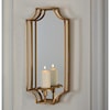 Signature Design by Ashley Accent Mirrors Dumi Gold Finish Wall Sconce