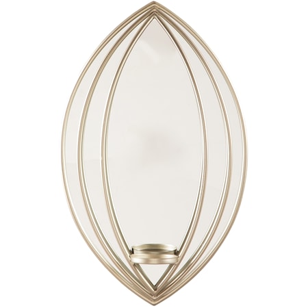 Donnica Silver Finish Wall Sconce/Mirror