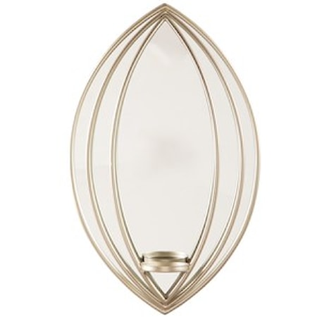 Donnica Silver Finish Wall Sconce