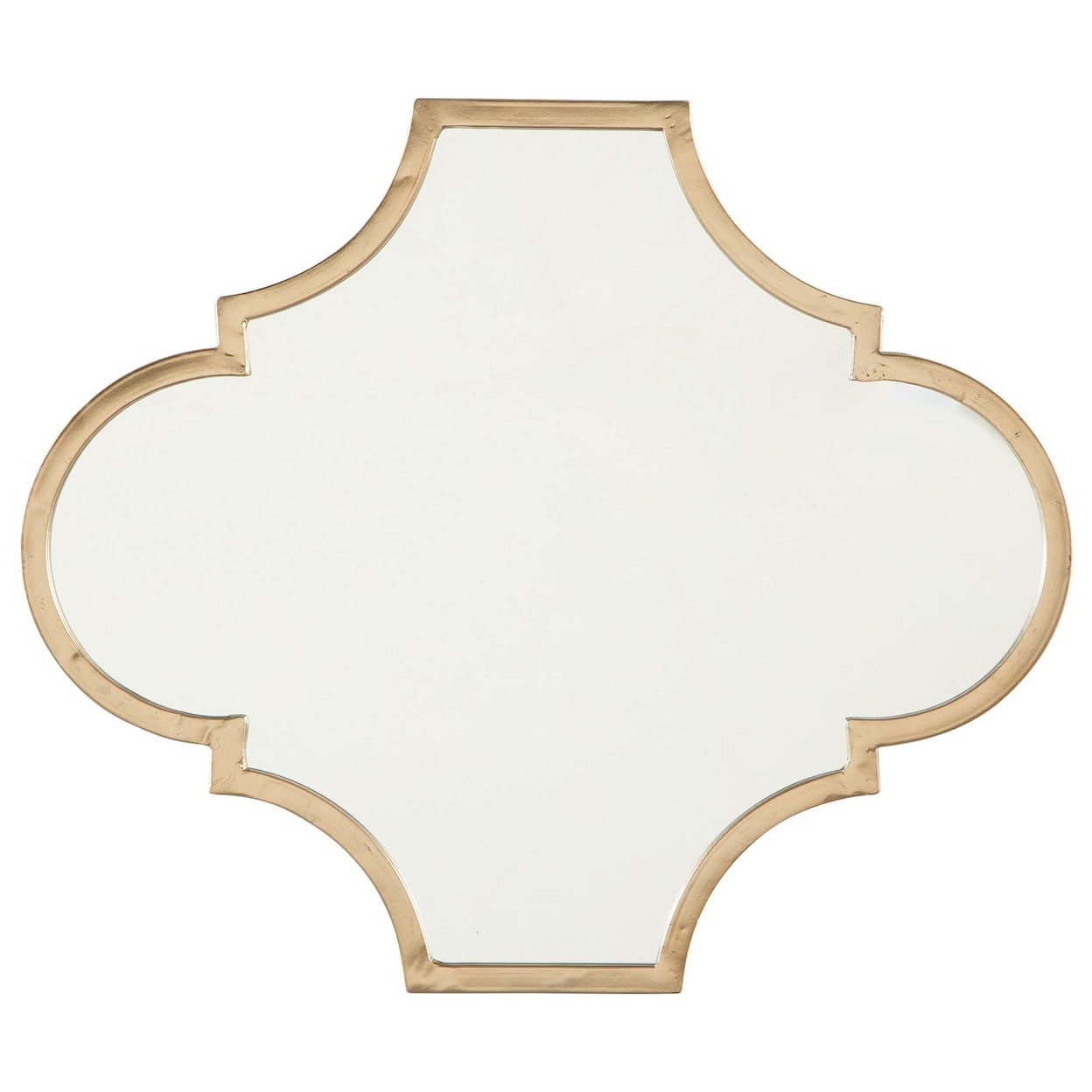 Benchcraft Accent Mirrors Callie Gold Finish Accent Mirror