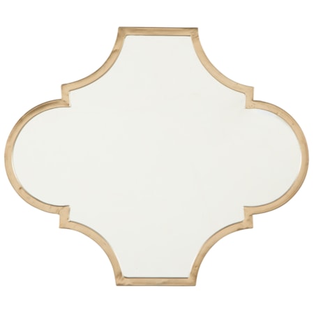 Callie Gold Finish Accent Mirror