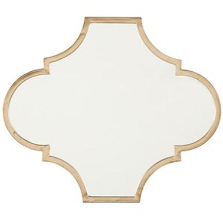 Callie Gold Finish Accent Mirror