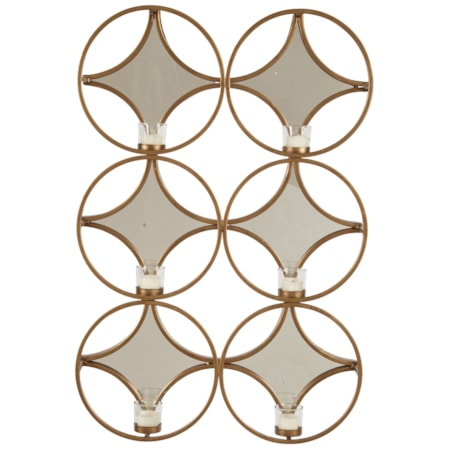 Emilia Gold Finish Wall Sconce