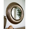 Signature Design by Ashley Accent Mirrors Jamesmour Antique Gold Accent Mirror