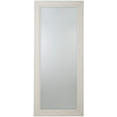 Jacee Antique White Floor Mirror