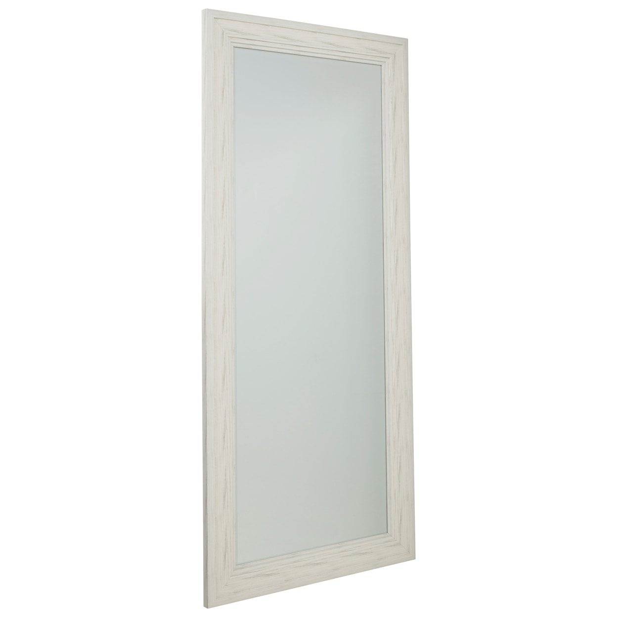 Signature Design by Ashley Accent Mirrors Jacee Antique White Floor Mirror