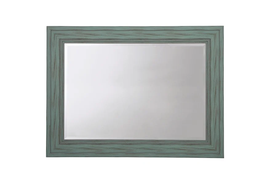 Accent Mirrors Jacee Antique Teal Accent Mirror at Van Hill Furniture