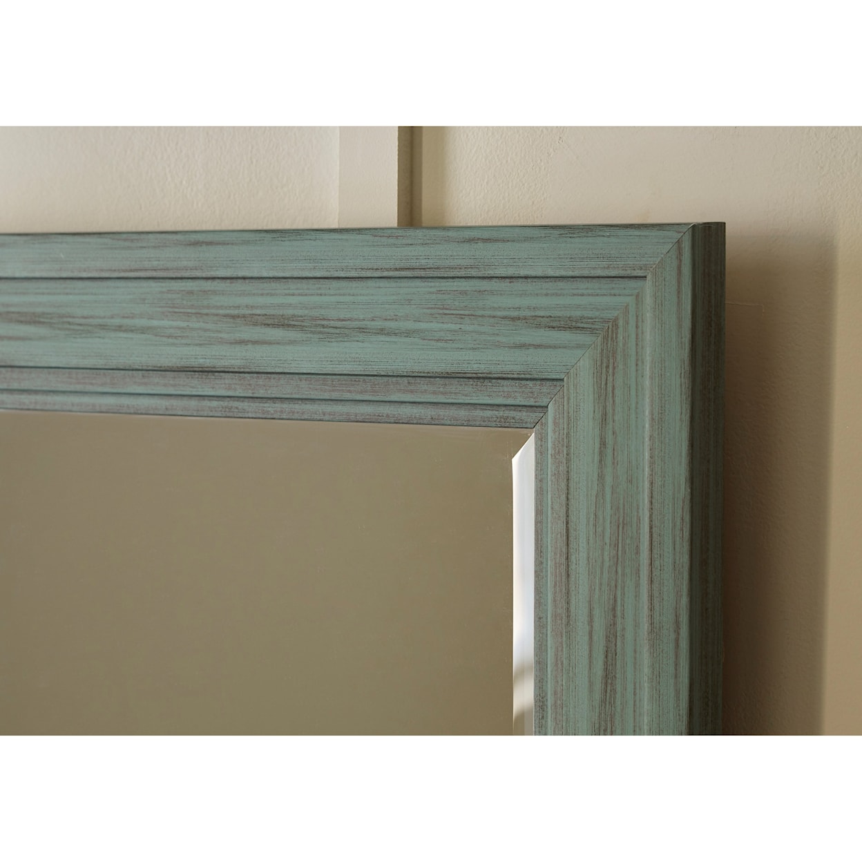 Benchcraft Accent Mirrors Jacee Antique Teal Accent Mirror
