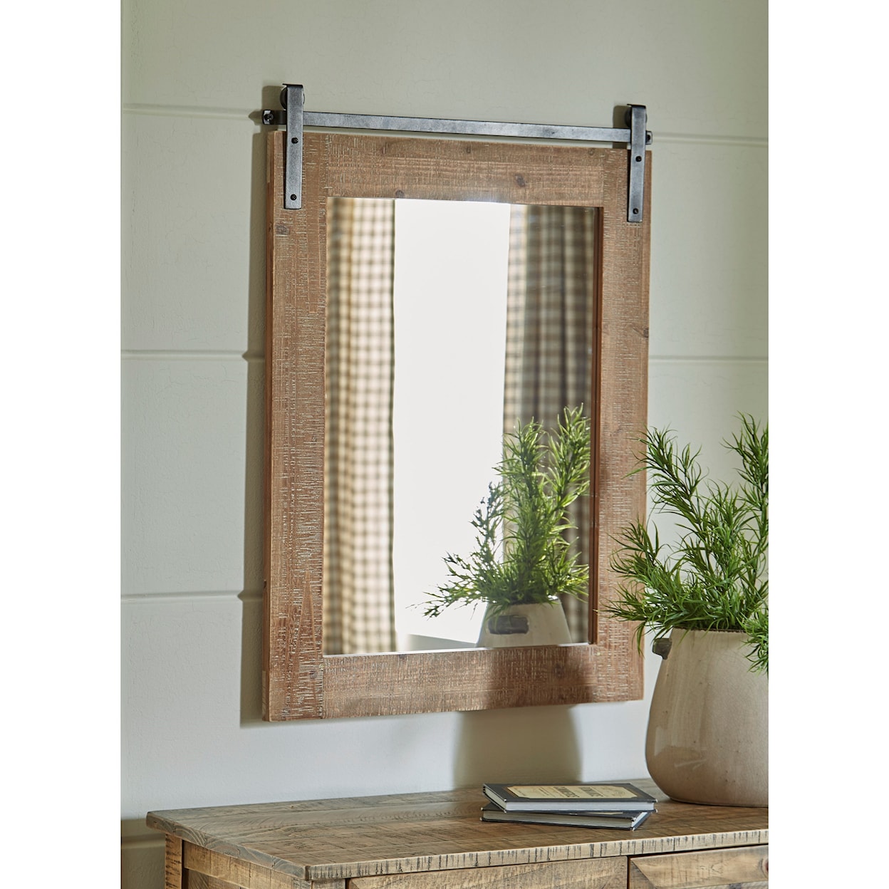 Signature Design by Ashley Accent Mirrors Lanie Antique Brown Accent Mirror
