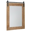 Signature Design by Ashley Accent Mirrors Lanie Antique Brown Accent Mirror
