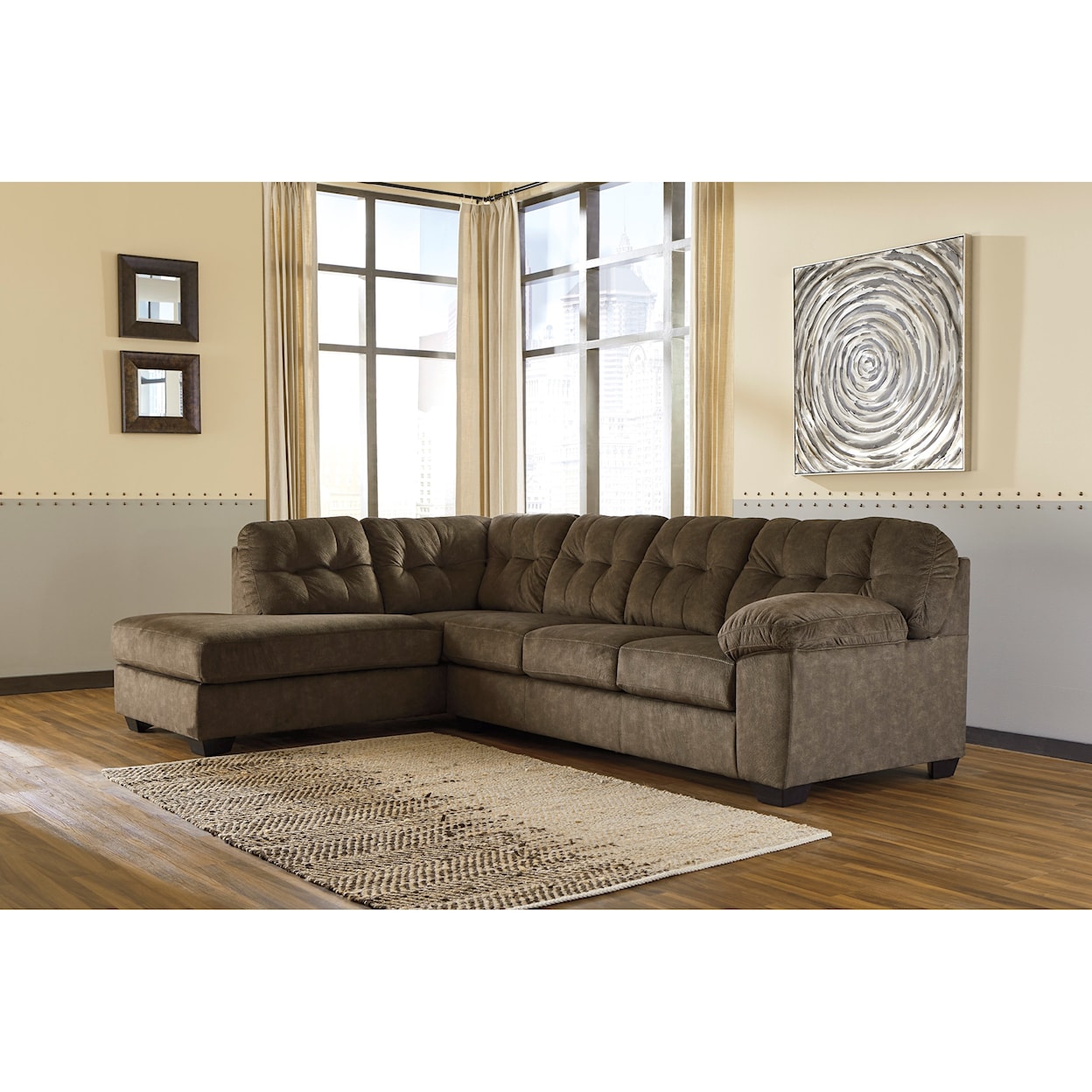 Benchcraft Accrington Sectional with Left Chaise