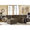 Benchcraft Accrington Sectional with Left Chaise & Queen Sleeper
