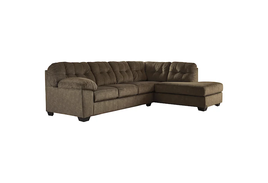 Accrington Sectional with Right Chaise by Ashley (Signature Design) at Johnny Janosik