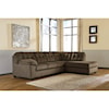 Ashley Signature Design Accrington Sectional with Right Chaise & Queen Sleeper