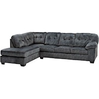 Sectional with Left Chaise & Memory Foam Queen Sleeper Mattress