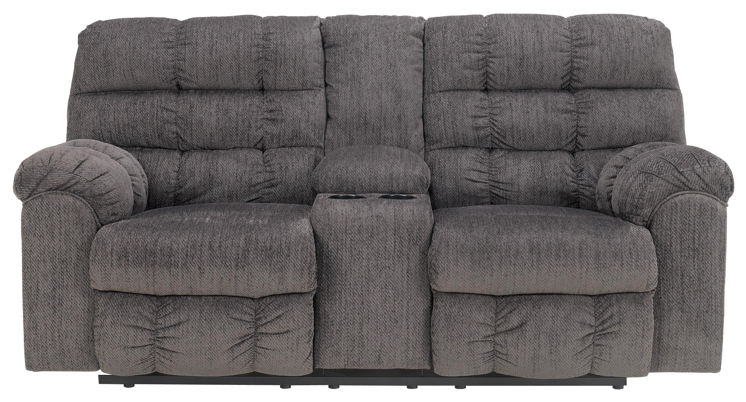 Double Reclining Loveseat with Console