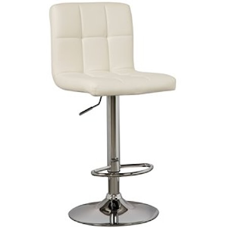 Tall Upholstered Swivel Barstool