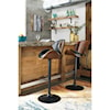 Signature Design by Ashley Bellatier Tall Upholstered Swivel Barstool