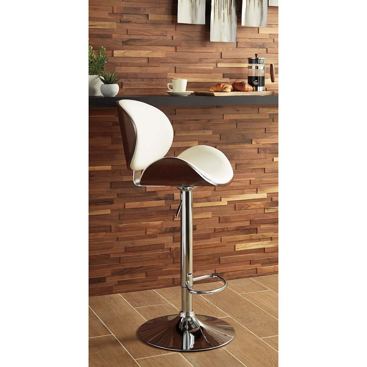 Ashley Furniture Signature Design Bellatier Tall Upholstered Swivel Barstool