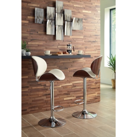 Tall Upholstered Swivel Barstool
