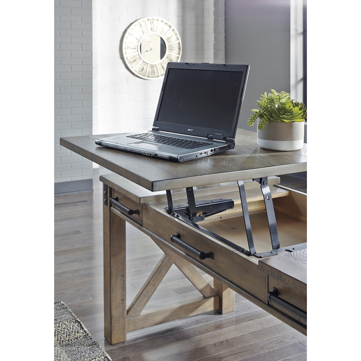 Benchcraft Aldwin Home Office Lift Top Desk