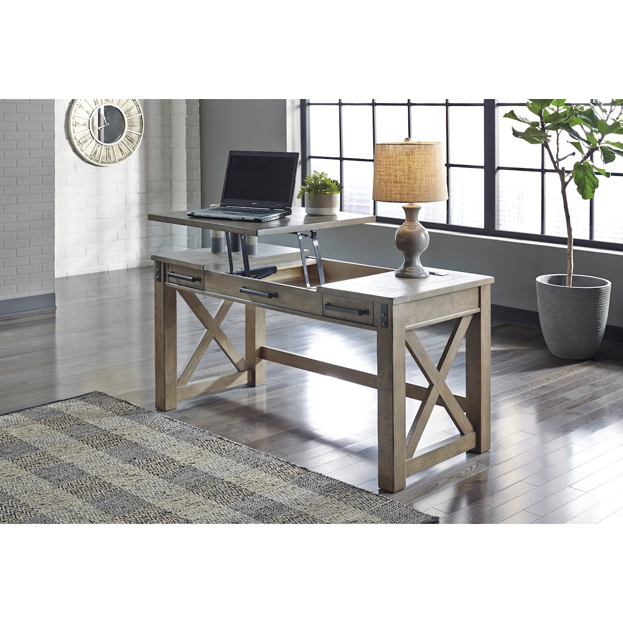 Ashley Signature Design Aldwin Home Office Lift Top Desk