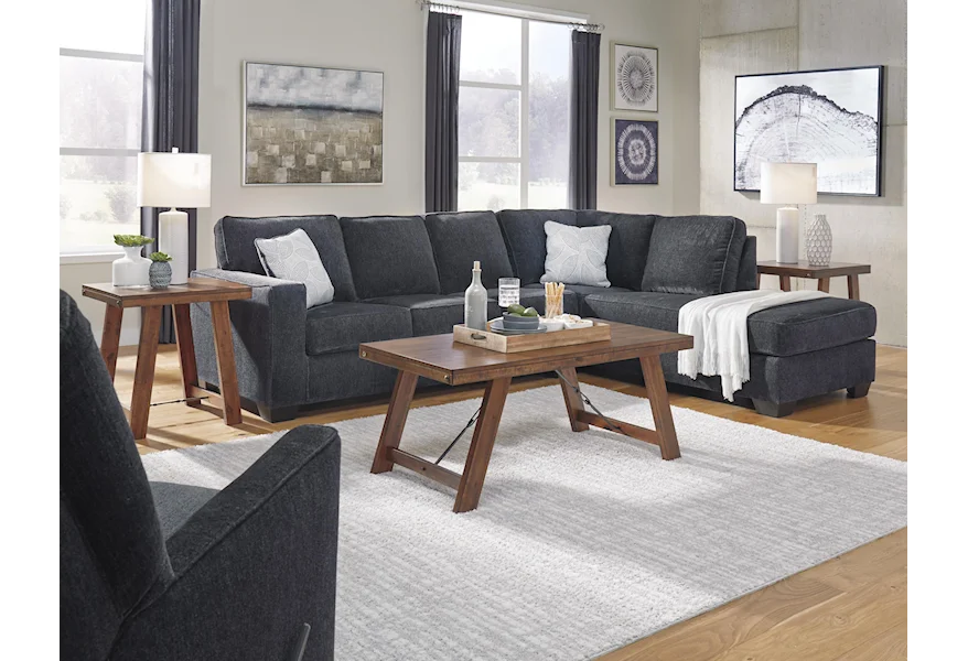 Altari 2 PC Sectional and Recliner Set by Signature Design by Ashley at Sam's Furniture Outlet