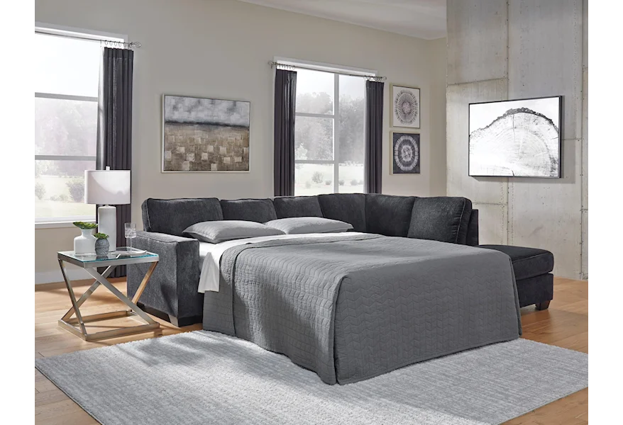 Altari 2 PC Sleeper Sectional, Chair and Ottoman Se by Signature Design by Ashley at Sam's Furniture Outlet