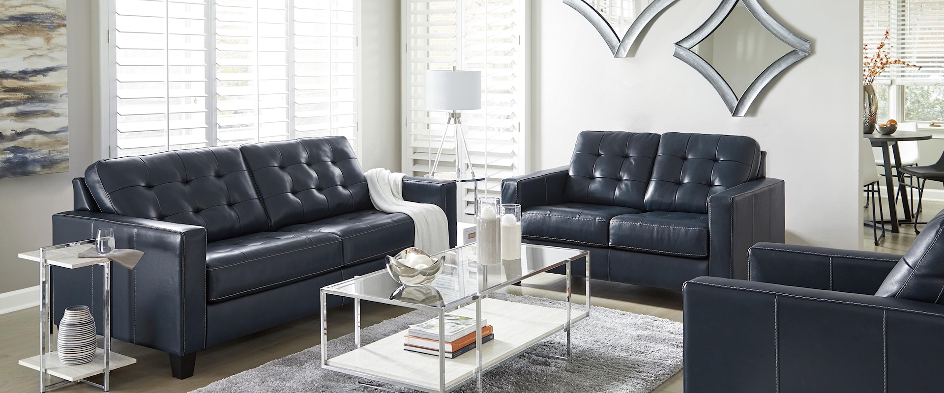 3 Piece Sofa, Loveseat and Chair Set