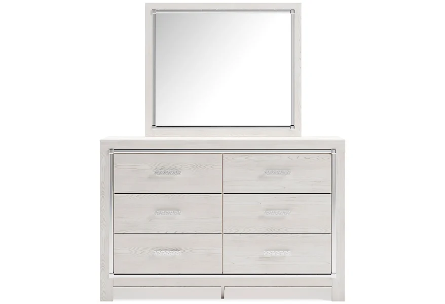 Clara Dresser & Bedroom Mirror by StyleLine at EFO Furniture Outlet