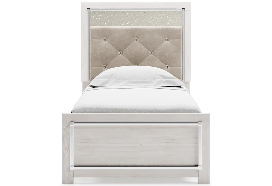 Altyra Twin Upholstered Panel Bed by Signature Design by Ashley at VanDrie Home Furnishings