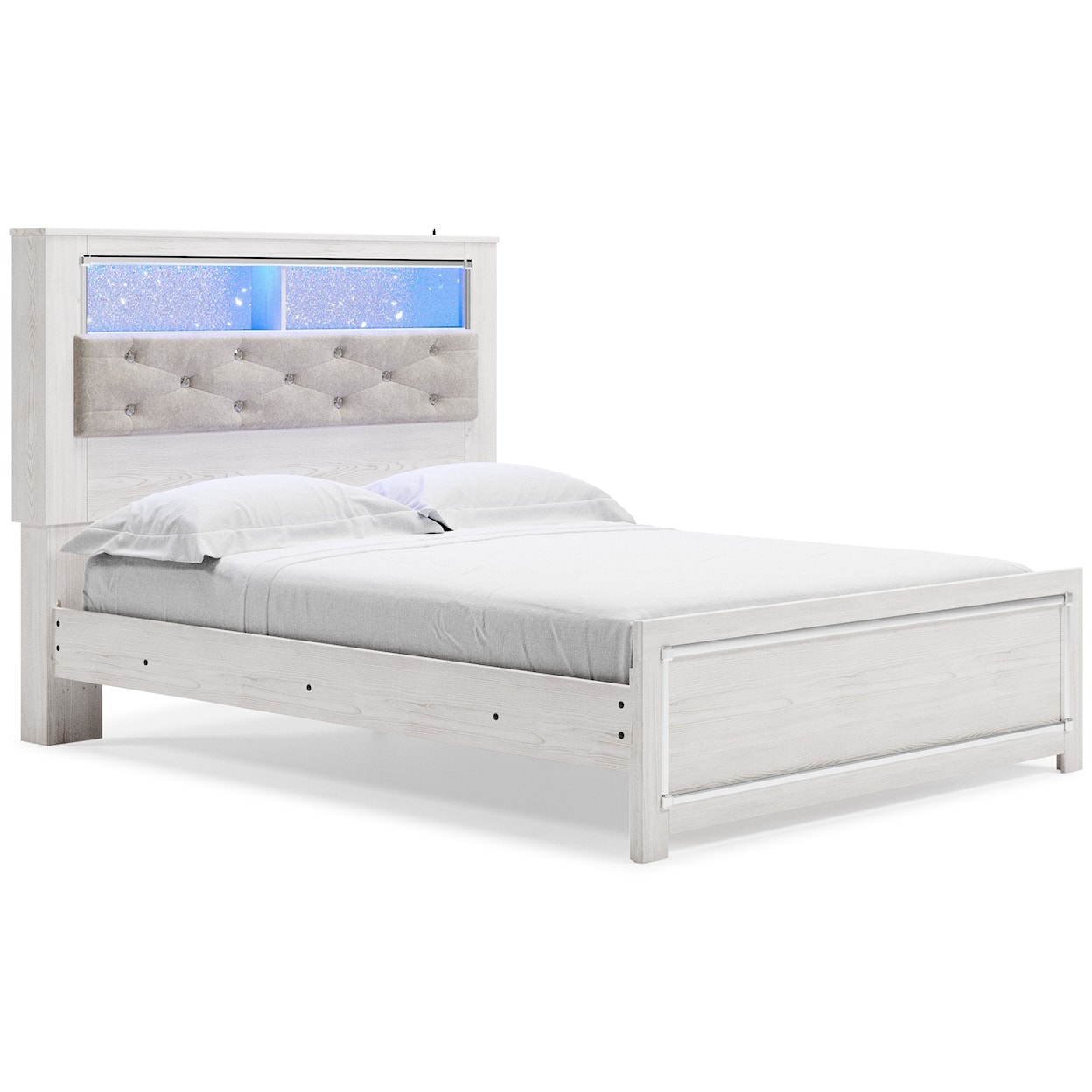 Signature Design Altyra Queen Upholstered Bookcase Bed