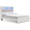Ashley Signature Design Altyra Queen Storage Bed with Uph Bookcase Hdbd