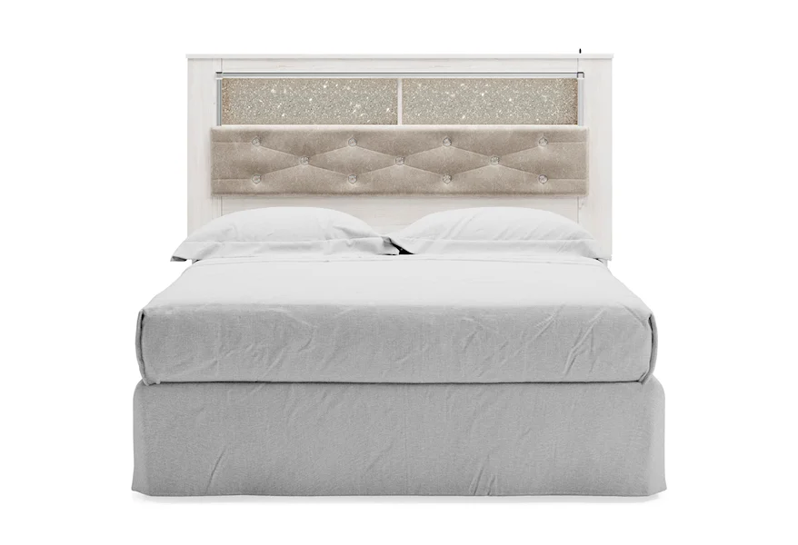 Altyra Queen Upholstered Panel Bookcase Headboard by Signature Design by Ashley at Home Furnishings Direct