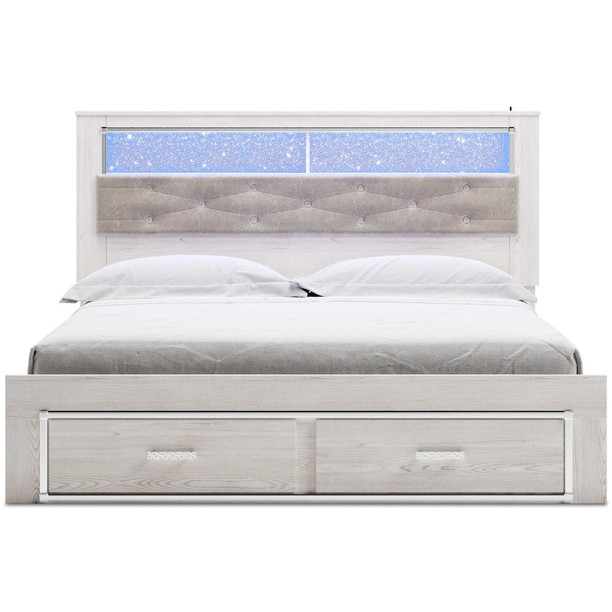 Signature Design by Ashley Altyra King Storage Bed with Uph Bookcase Hdbd