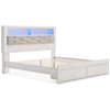 Ashley Signature Design Altyra King Storage Bed with Uph Bookcase Hdbd